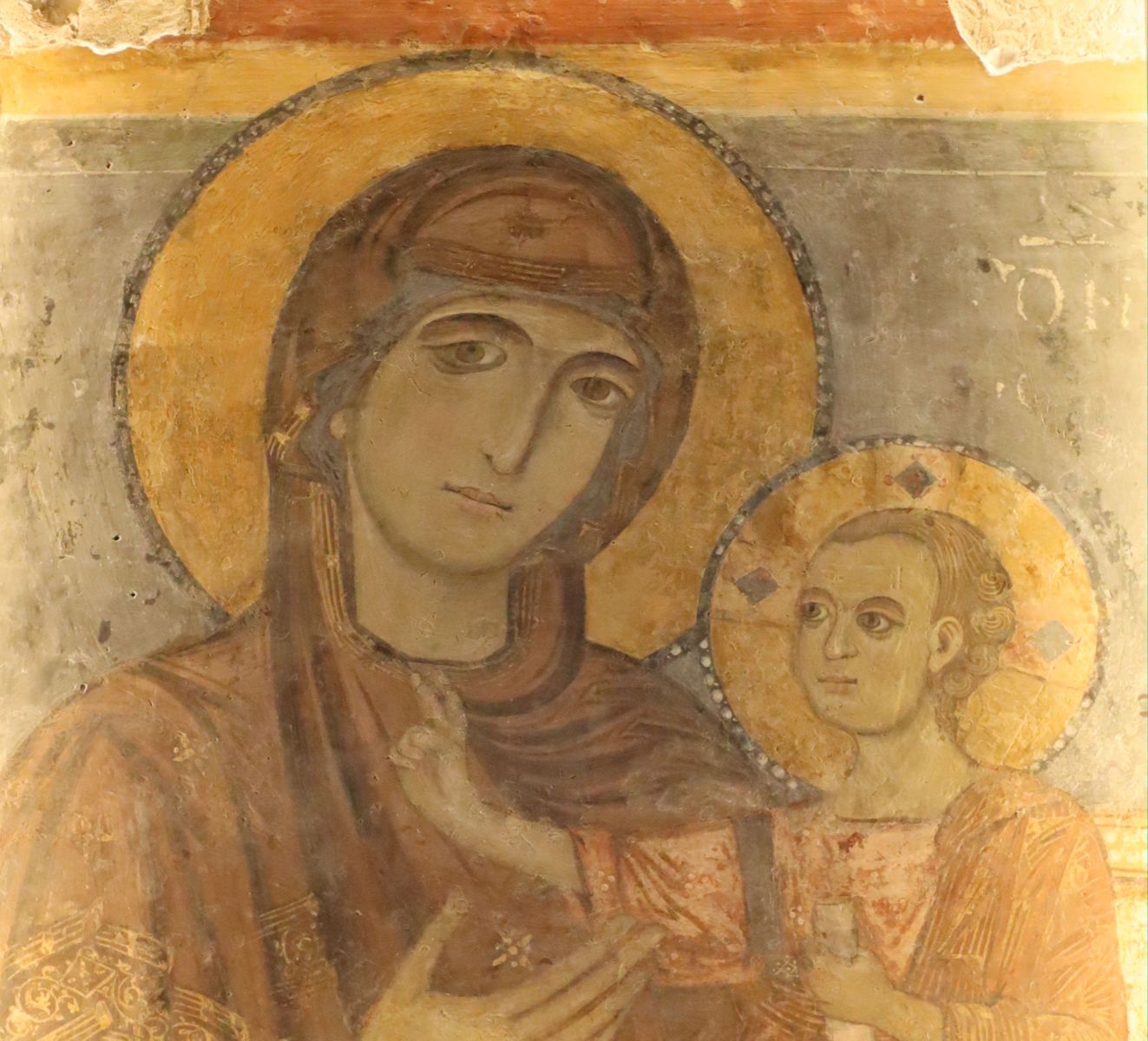 Fresko „Madonna della Bruna” in der Kathedrale in Matera