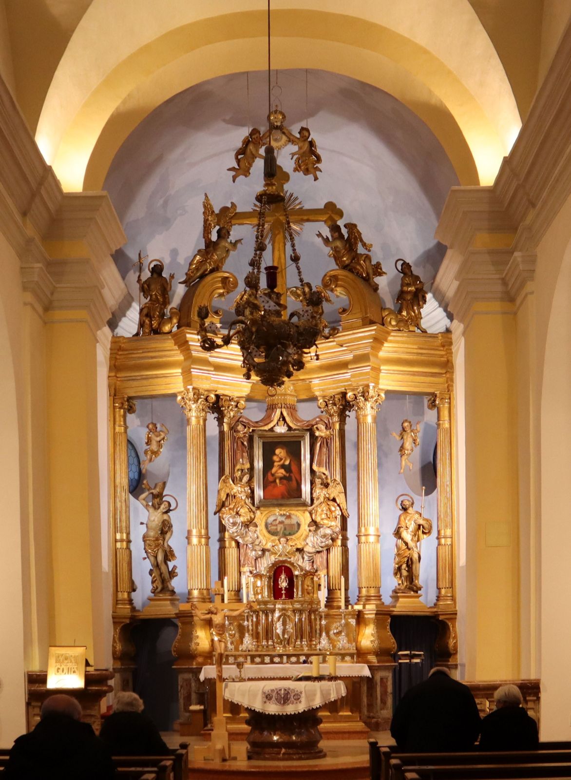 Altar mit Gnadenbild in der Wallfahrtskirche Mariahilf in Passau