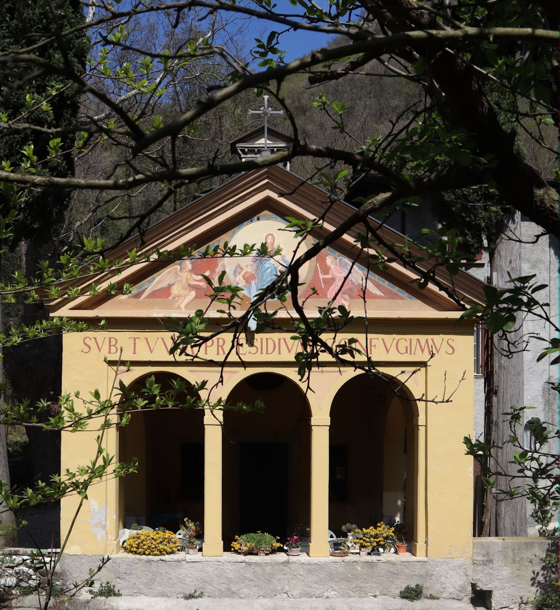 Sanktuarium im Wald bei Renzano