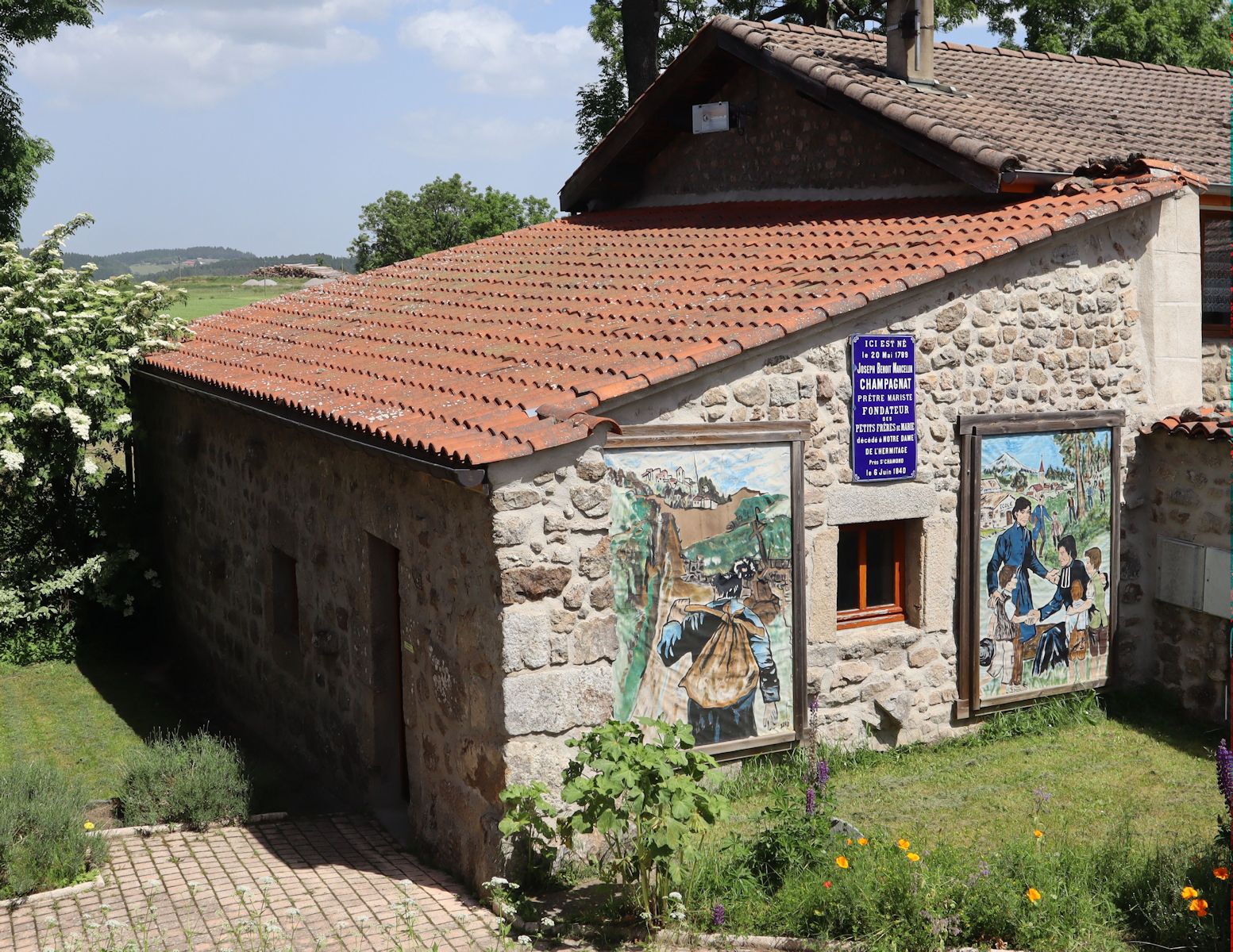 Anbau am Hofgut von Marcellins Familie, sein Geburtshaus in Marlhes