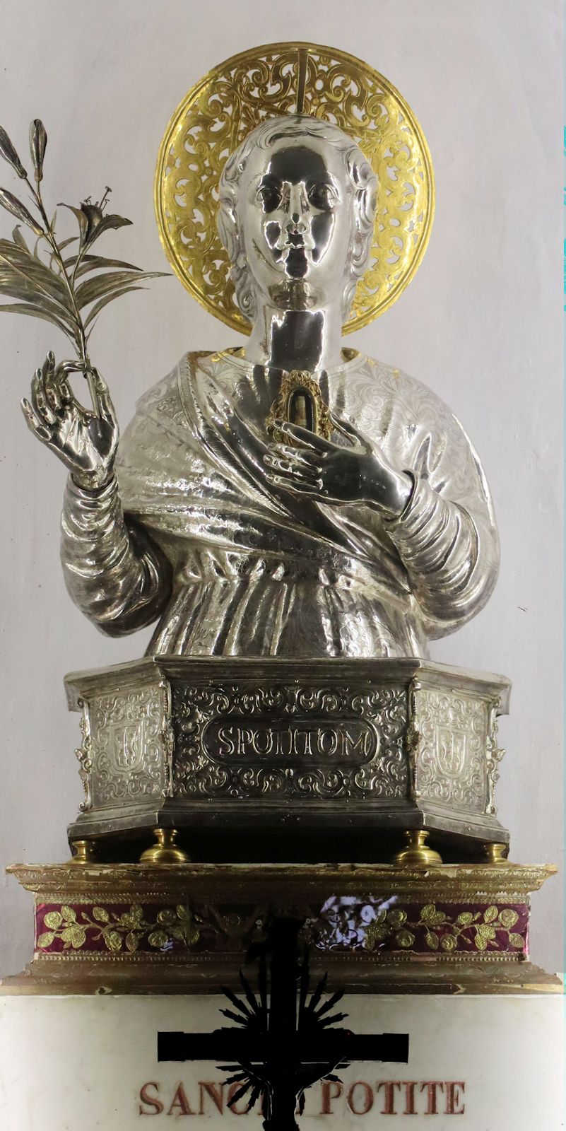Reliquiar in der Kathedrale in Ascoli Satriano