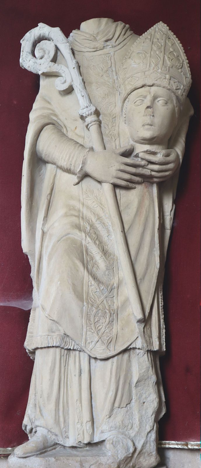 Statue in der Kirche in Saint-Révérien