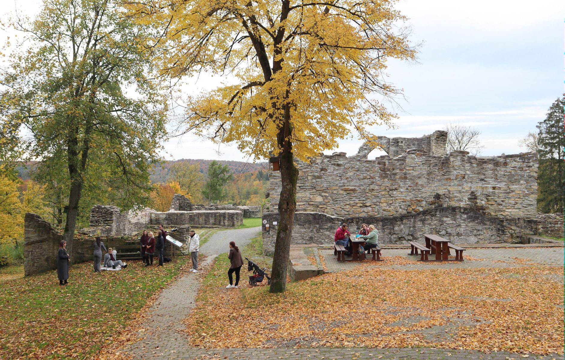 Ruinen der Burg Ringelstein in Büren