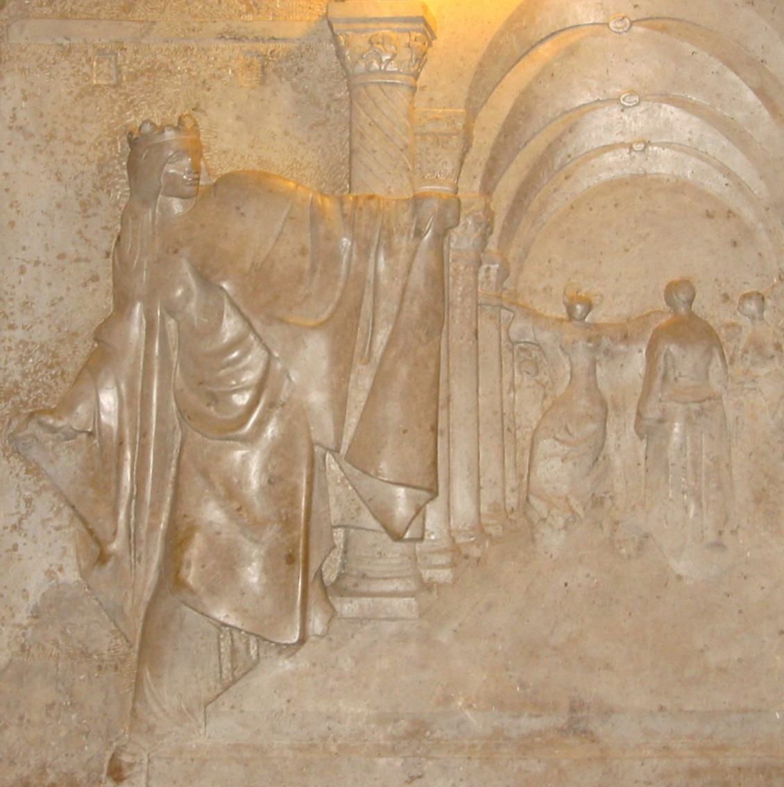 Relief in der Ungarischen Kapelle im Petersdom in Rom