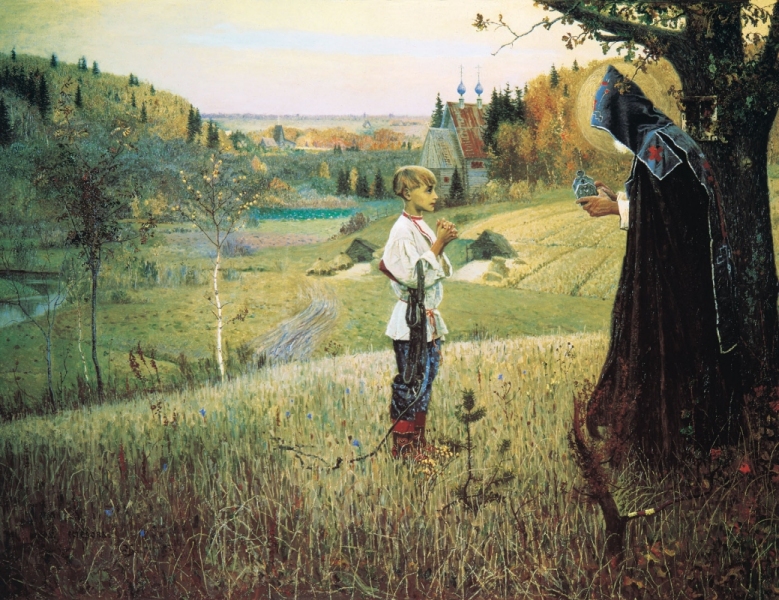 Mikhail Nesterov: Die Vision des jungen Bartholomäus, 1889/90, in der Tretyakov-Gallerie in Moskau