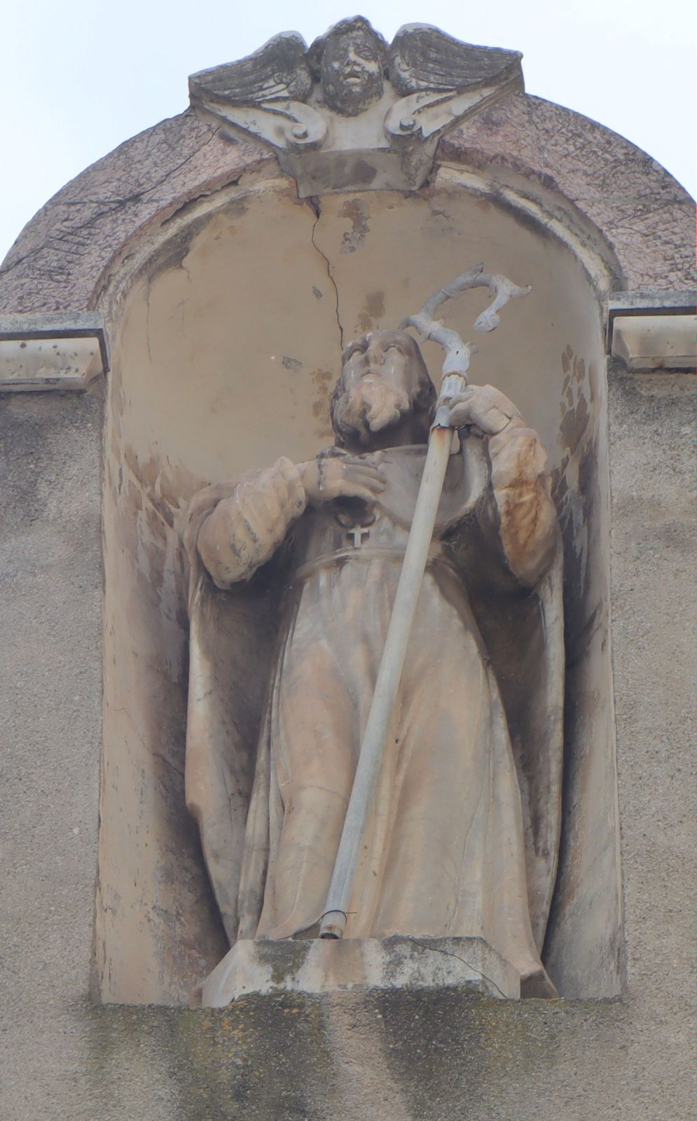 Statue an der Kirche Saint Sever in Agde