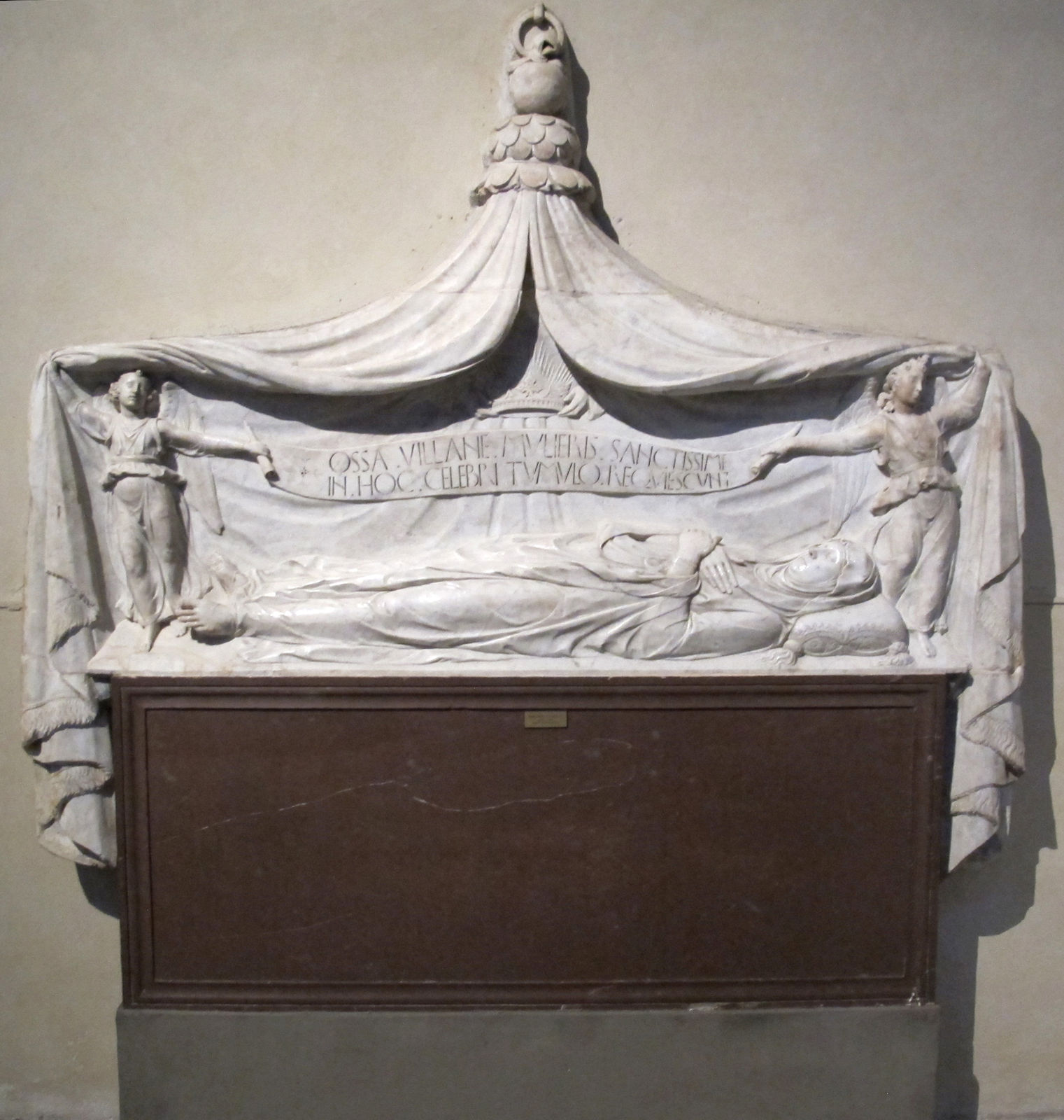 Bernardo Rossellino: Grabmal für Villana, 1451, in der Kirche Santa Maria Novella in Florenz