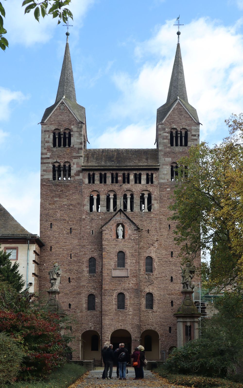 das 874 bis 885 erbaute Westwerk der Kirche des ehemaligen Klosters Corvey